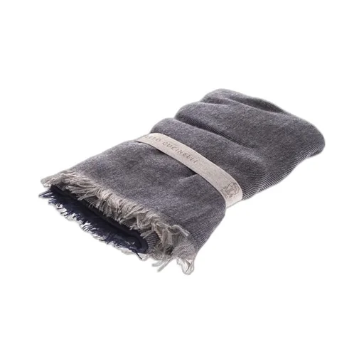 Colour Block Fringed Scarf