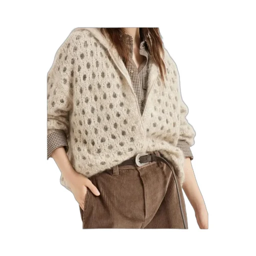 Zip-Up Hooded Cardigan