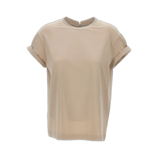 Chain-Trim Crewneck T-Shirt