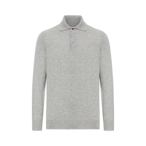Long Sleeved Knitted Polo Top