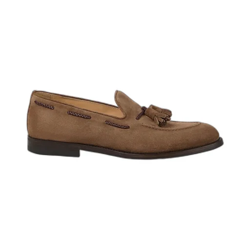Tassel-Detail Suede Loafers