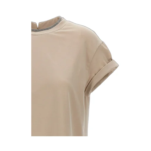 Chain-Trim Crewneck T-Shirt