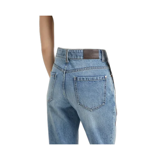 High-Waist Straight-Leg Jeans