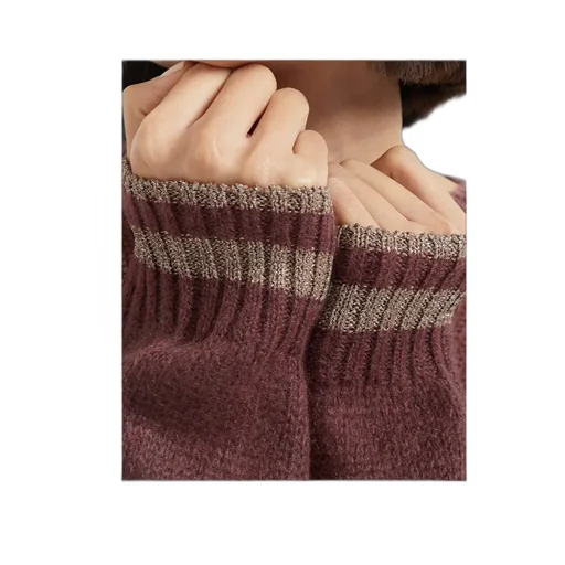 Sparkling Striped Cuffs Jumper