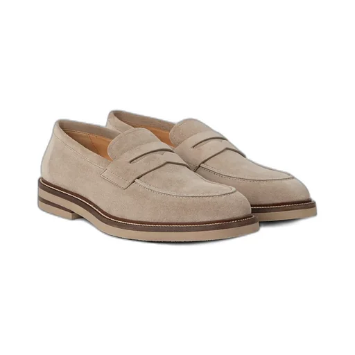 Round Toe Penny Loafers