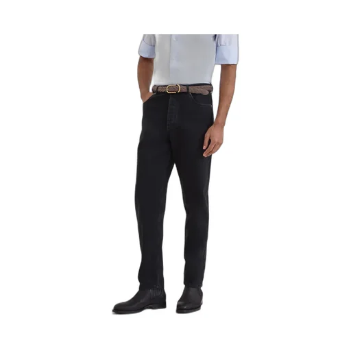 Logo Patch Straight-Leg Jeans