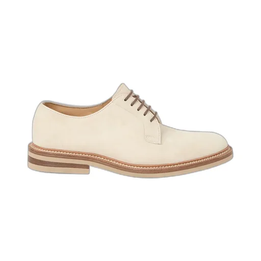 Round Toe Lace-Up Derby Shoes