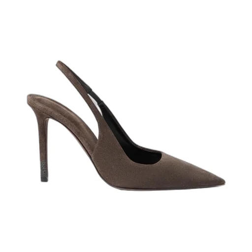 Suede Slingback Pumps