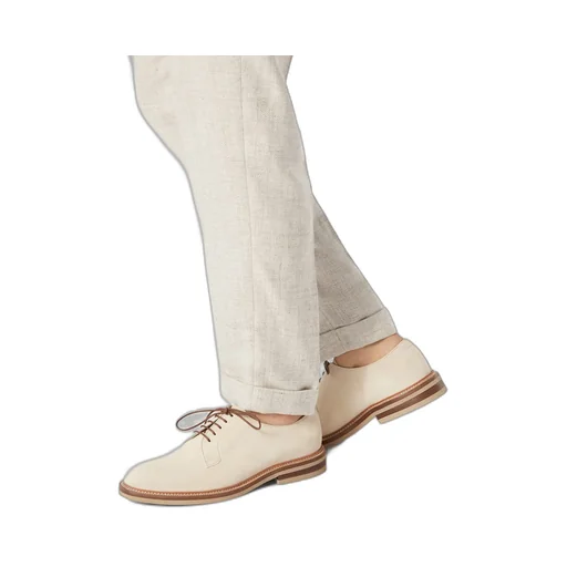 Round Toe Lace-Up Derby Shoes