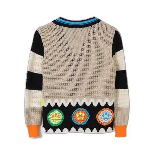 Open-Knit Cotton Cardigan