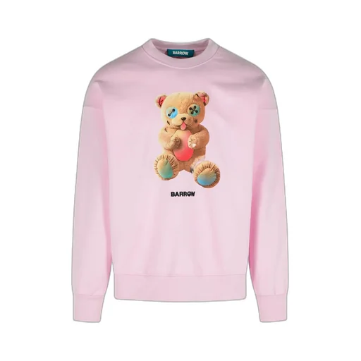 Teddy Print Cotton Sweatshirt