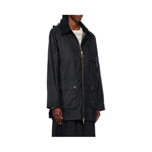Long-Sleeved Zipper Coat