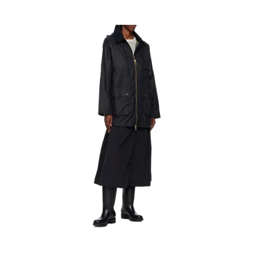 Long-Sleeved Zipper Coat
