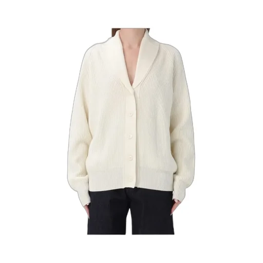 Ribbed Shawl-Collar Cardigan