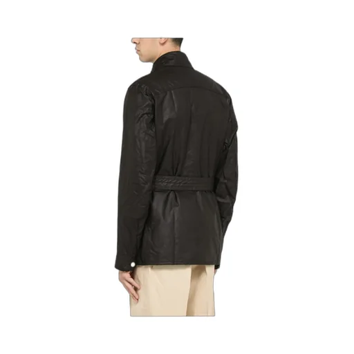 Logo-Patch High-Neck Coat
