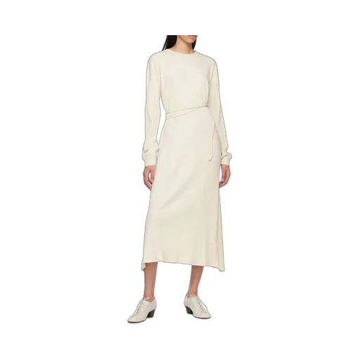Long Sleeved Ribbed Midi Dress