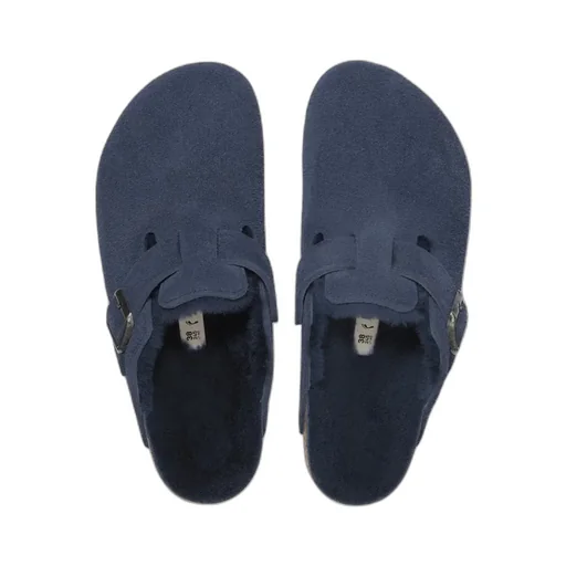 Boston Shearling Suede Clogs