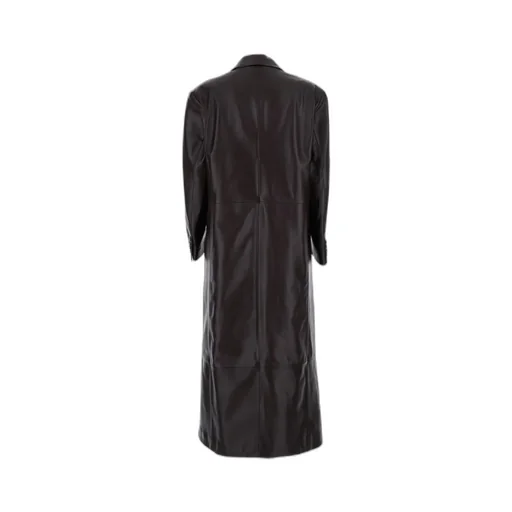 Double-Breasted Flap-Pockets Coat