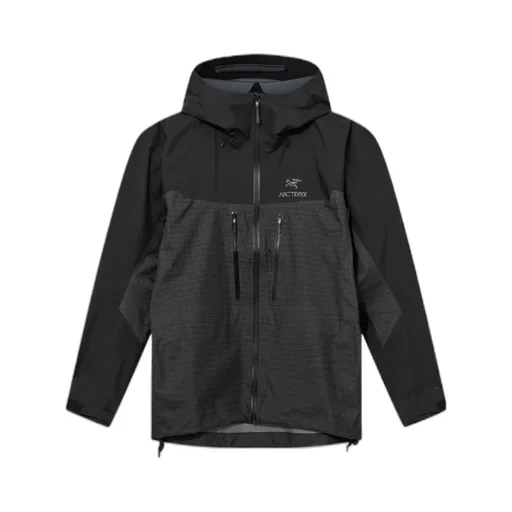 Alpha Logo-Embroidered Hooded Jacket