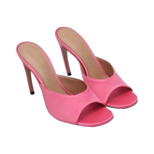 Round-Toe High-Heeled Sandals