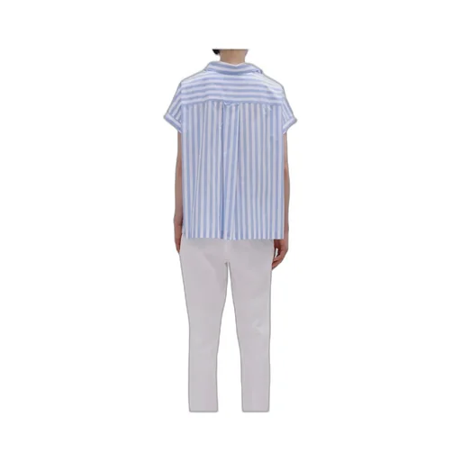 Striped Cotton Poplin Top