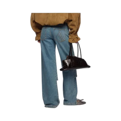 Logo-Patch Straight-Leg Jeans