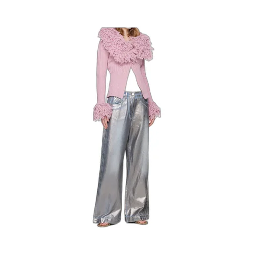 Coated Non-Stretch Jeans