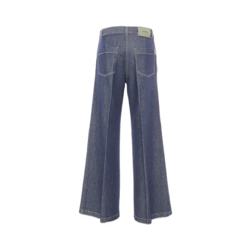 Wide-Leg Denim Trousers