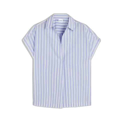Striped Cotton Poplin Top