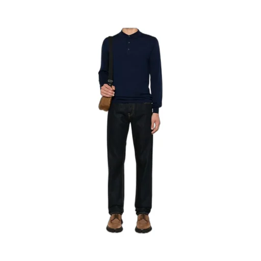 Long-Sleeved Polo Shirt
