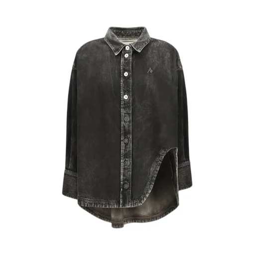 Logo Embroidered Denim Shirt