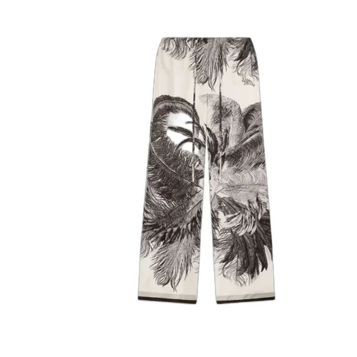 Pattern-Printed Trousers