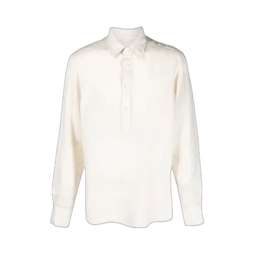Classic Half-Buttoned Shirt
