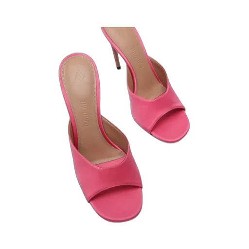 Round-Toe High-Heeled Sandals