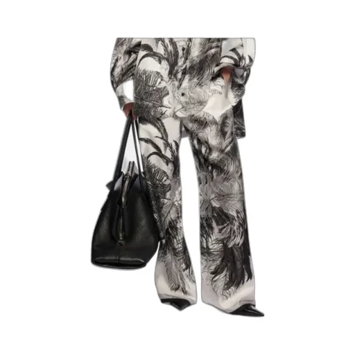 Pattern-Printed Trousers