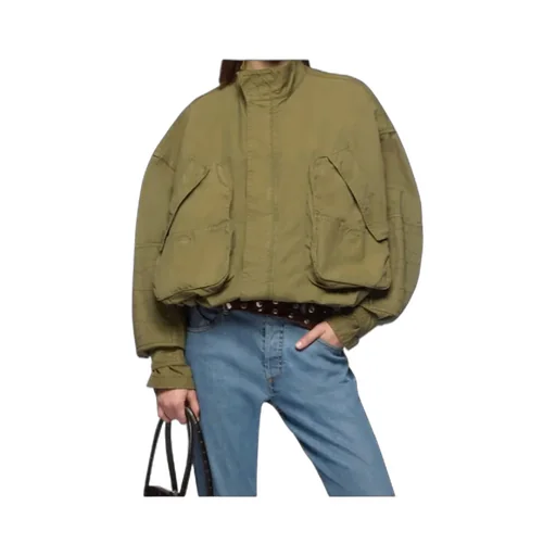 Logo Patch Bomber Jacket