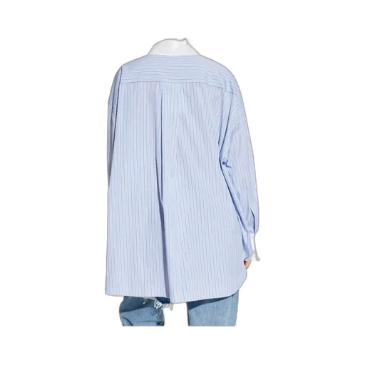 Logo Embroidered Striped Shirt
