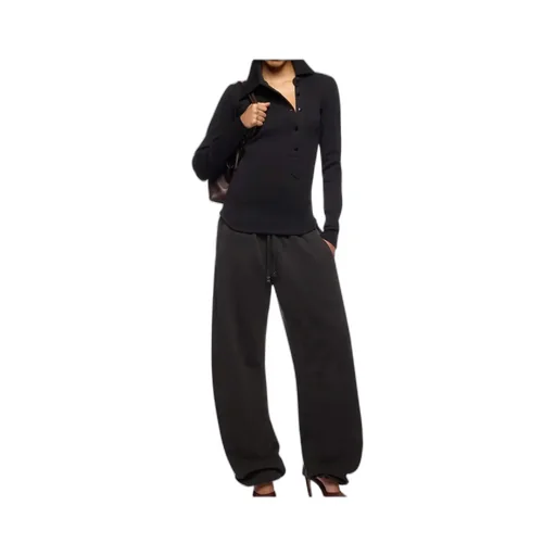 Long-Sleeved Ribbed Top