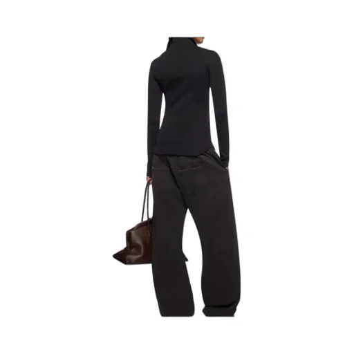 Long-Sleeved Ribbed Top