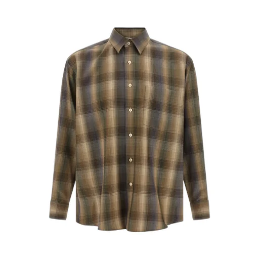 Check Pattern Wool Shirt