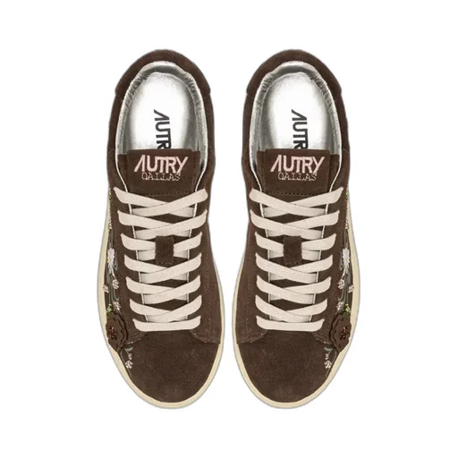 Floral Embroidered Sneakers