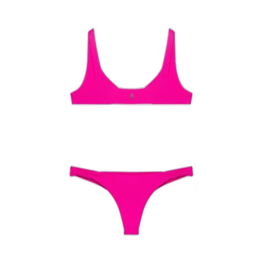 Twist-Detailed Stretched Bikini Set