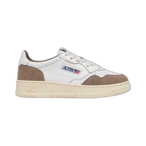 Leather Lace-Up Sneakers
