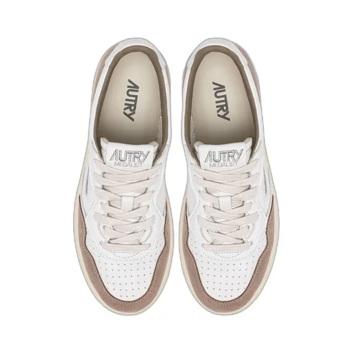 Logo Detail Leather Sneakers