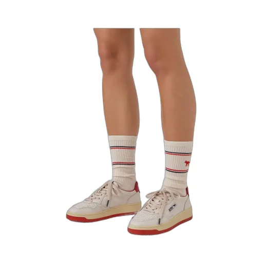 X Maison Kitsune Logo Printed Sneakers