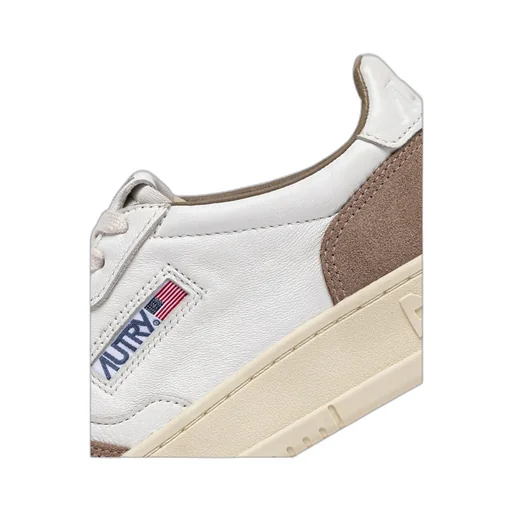 Leather Lace-Up Sneakers