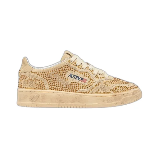 Crystal Medalist Suede Sneakers