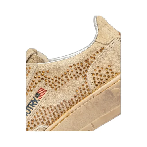Crystal Medalist Suede Sneakers