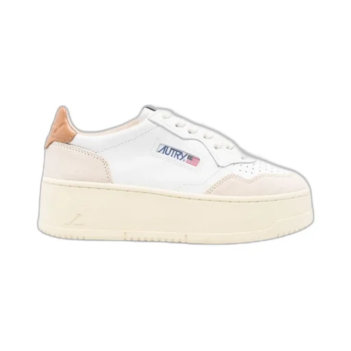 Medalist Platform Leather Sneakers