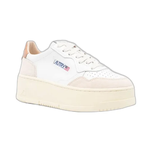 Medalist Platform Leather Sneakers